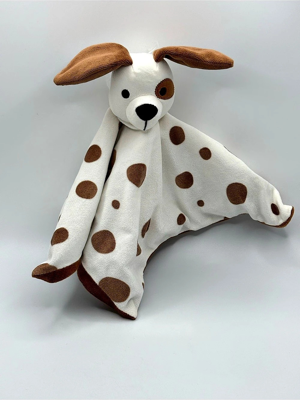 IKEA Puppy Dog Dromslott Lovey 12" Security Blanket Brown White No Tags